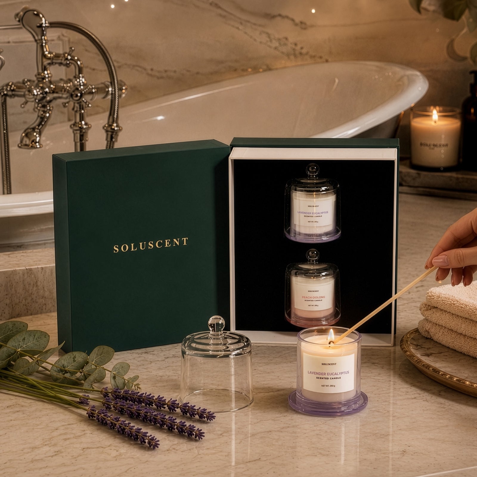 Soft Evening Set – Candle Gift Box, image 3